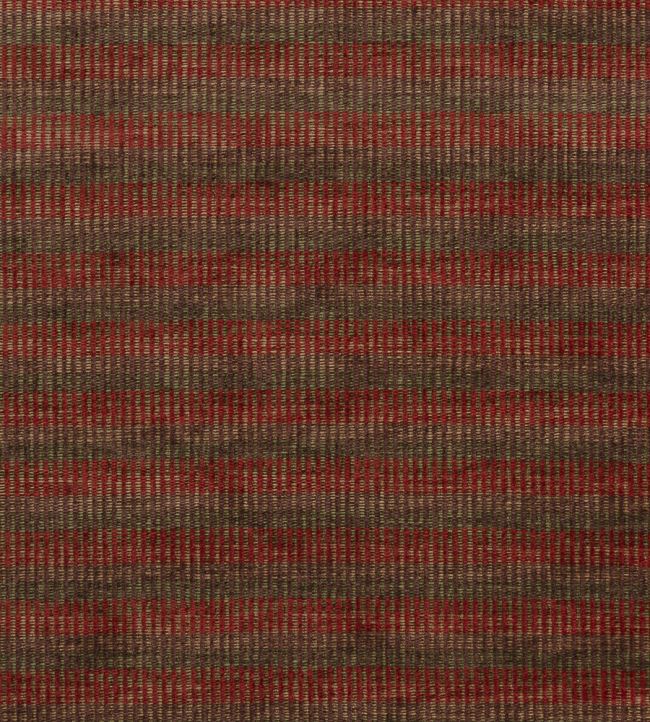 Rattan Chenille Fabric by Mulberry Home Red/Green