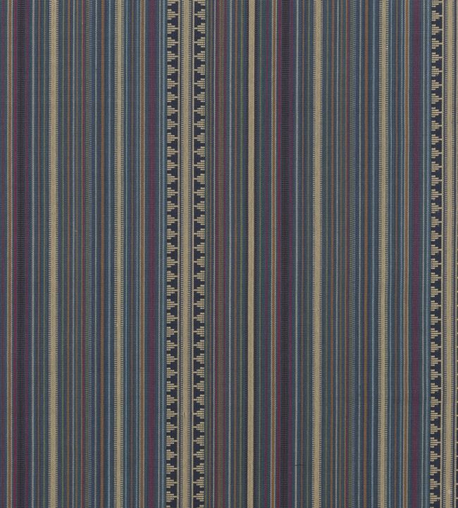 Pageant Stripe Fabric by Mulberry Home Teal