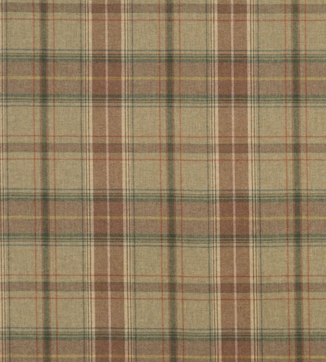 Shetland Plaid Fabric by Mulberry Home Quartz