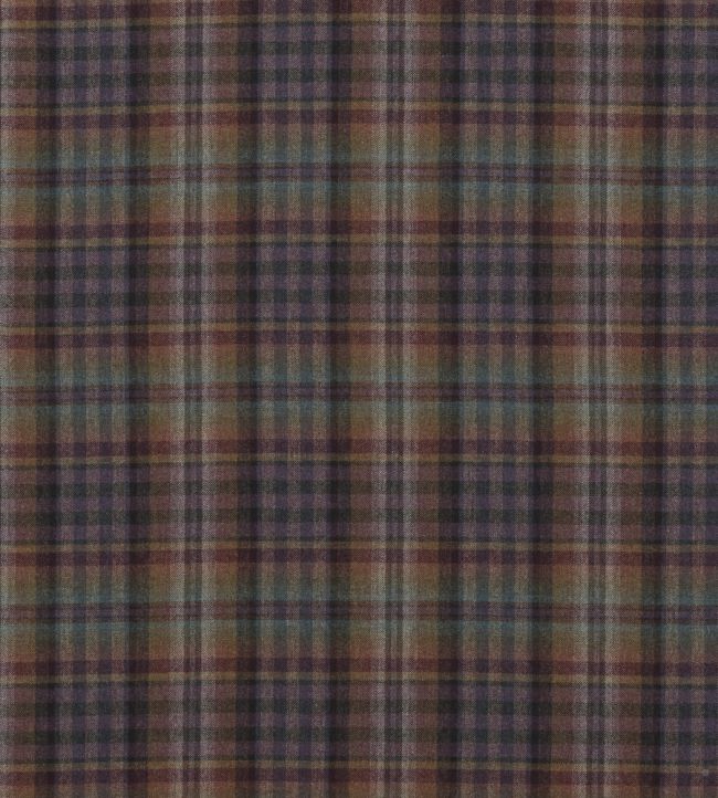Nevis Fabric by Mulberry Home Teal/Sienna/Mauve