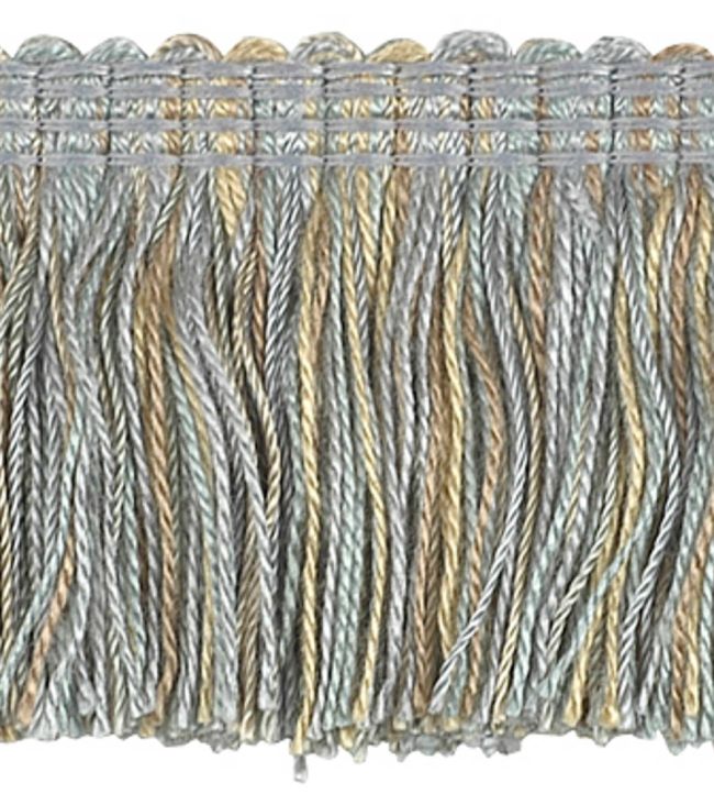Multi-Colour Moss Fringe 50mm Trimming by Houles Baby Blue