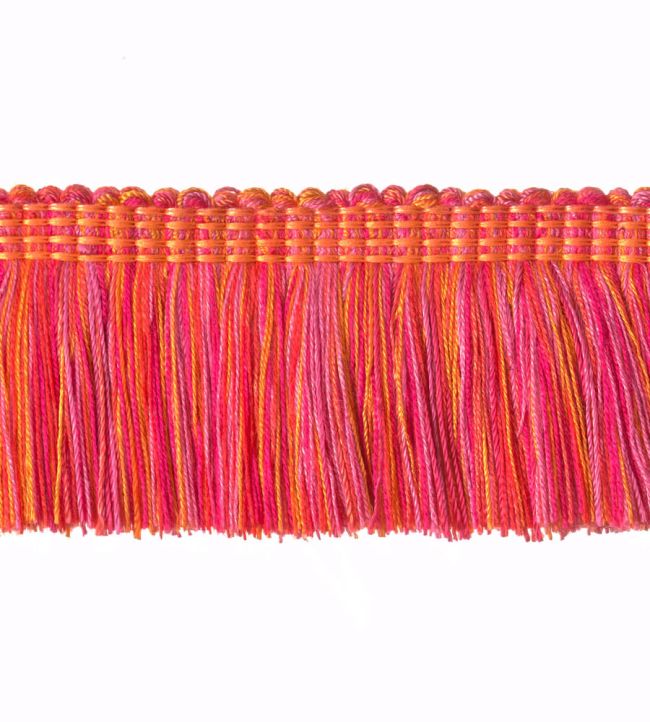 Multi-Colour Moss Fringe 50mm Trimming by Houles Carnival Pink