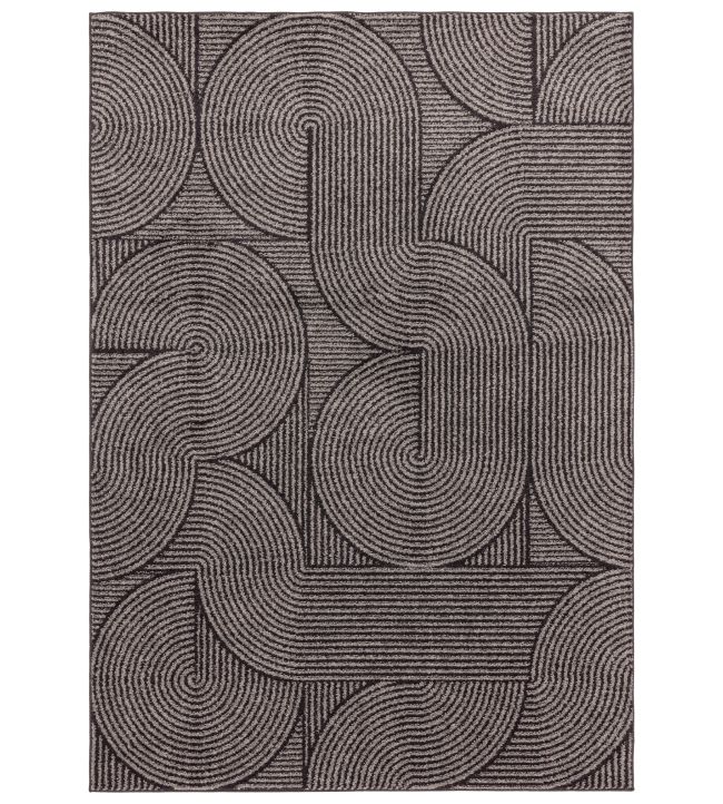 Asiatic Muse Swirl rug Charcoal MU01-80150 Charcoal