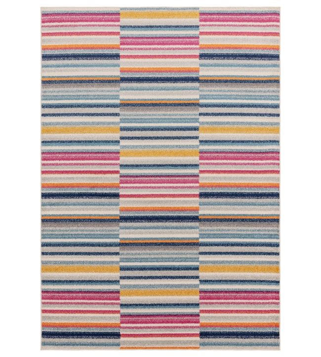Asiatic Muse Stripe rug Multi-coloured MU06-80150 Multi-coloured