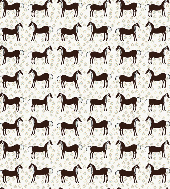 Musta Tamma Wallpaper by Marimekko Black/White