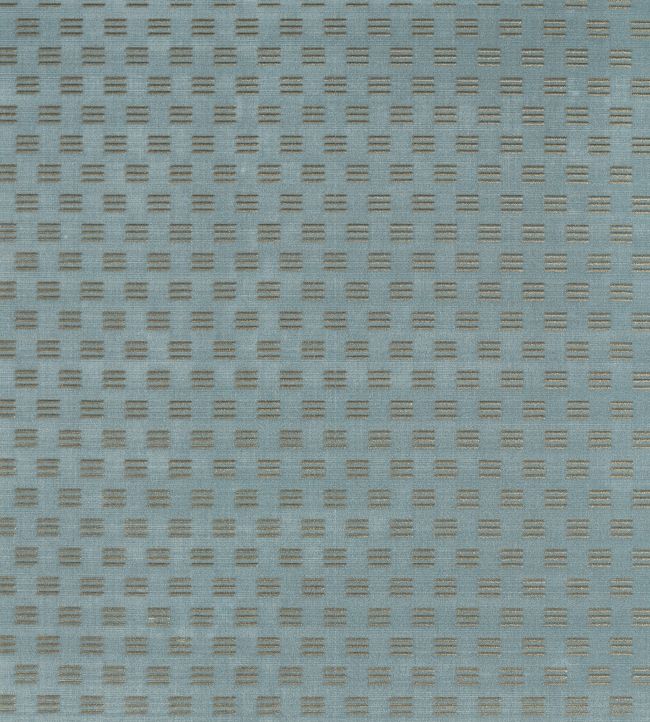 Mustak Fabric by Zoffany Wedgwood Blue / Silver