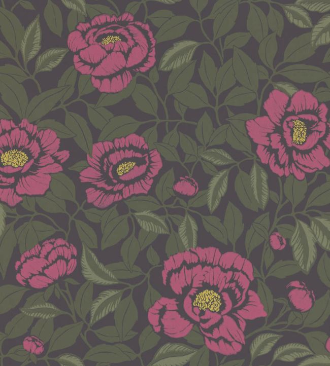 My Peony Garden Wallpaper by Langelid Von Bromssen Pink