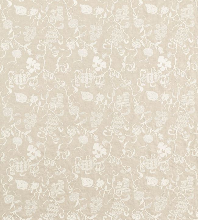 Mydsommer Pickings Fabric by Sanderson Linen/Chalk