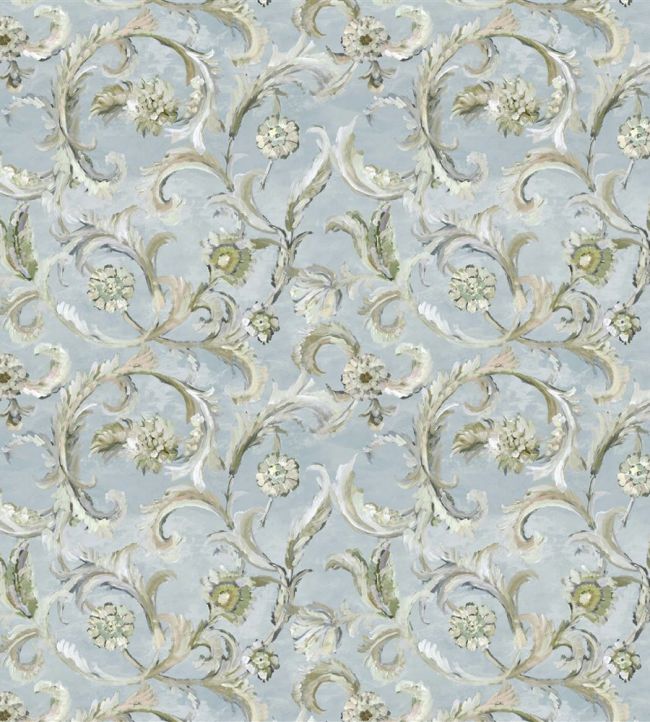 Myrtle Damask Fabric by Designers Guild Celadon