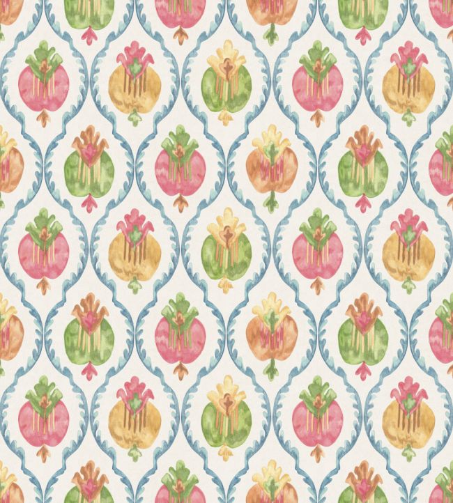Mysore Wallpaper by Osborne & Little Ivory/Multi