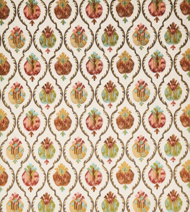 Mysore Fabric by Osborne & Little Ivory/Terracotta