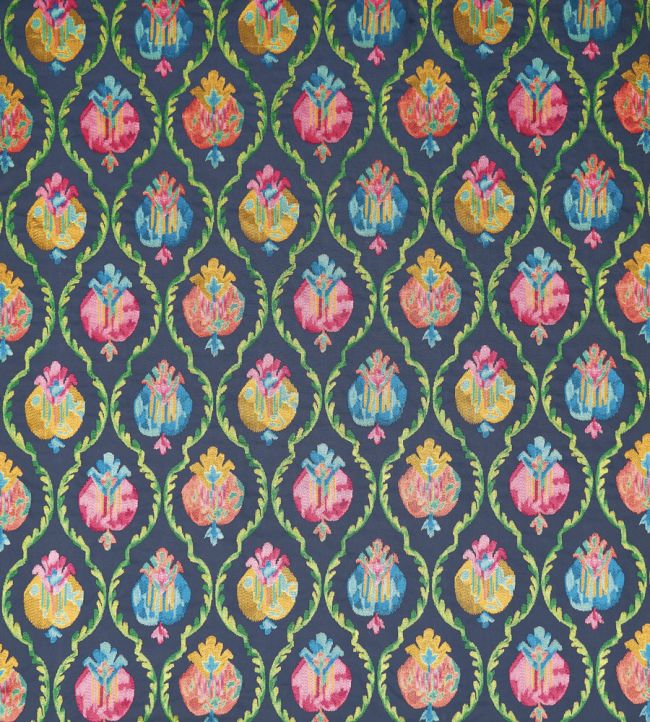 Mysore Fabric by Osborne & Little Midnight/Magenta
