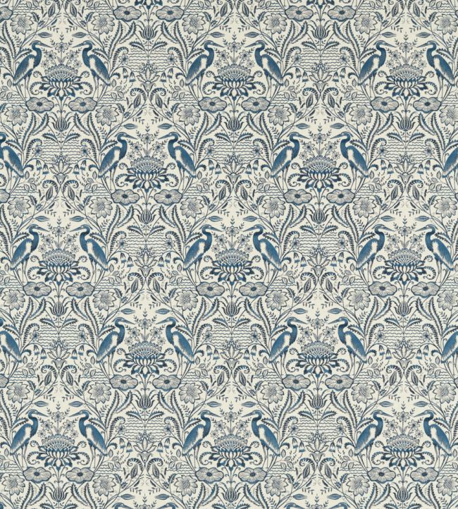 Nakuru Fabric by Clarke & Clarke Midnight/Linen