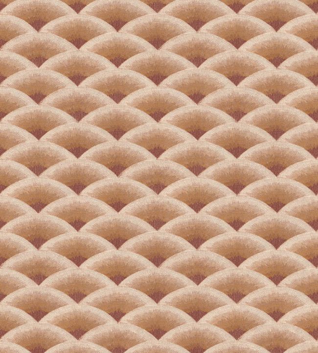 Nami Wallpaper by Casamance Bordeaux/Ambre