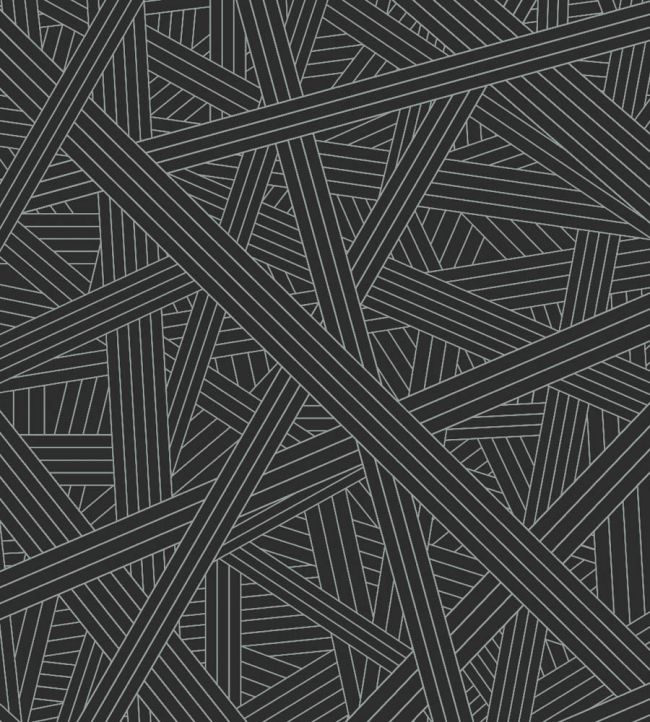 Nastri Wallpaper by Missoni Black