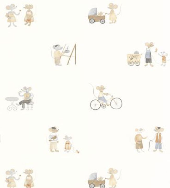 Neighbors Of The Village Wallpaper by Casadeco Naturel