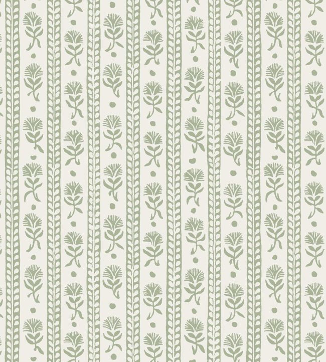 Nejlikerand Wallpaper by Borastapeter Green