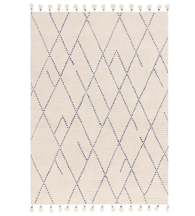 Asiatic Nepal Linear rug Cream Blue NEPL-02-120170 Cream Blue