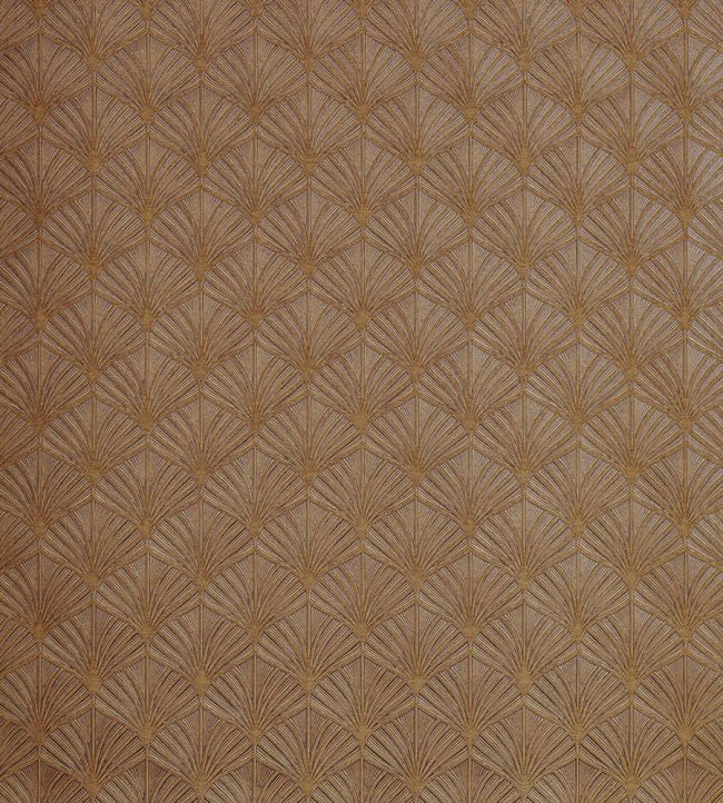 Nereides Wallpaper by Casamance Aubergine/Dore