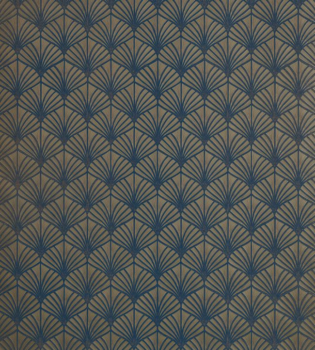 Nereides Wallpaper by Casamance Bleu Roi/Dore
