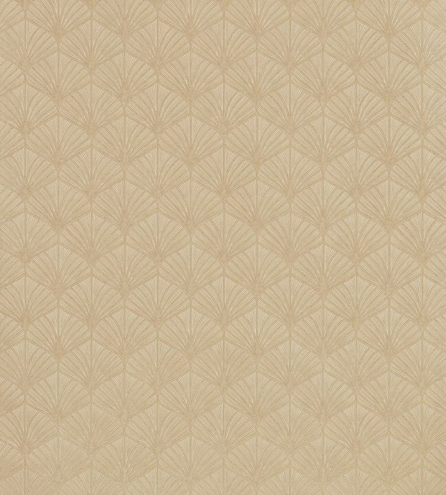Nereides Wallpaper by Casamance Marron Glace/Dore