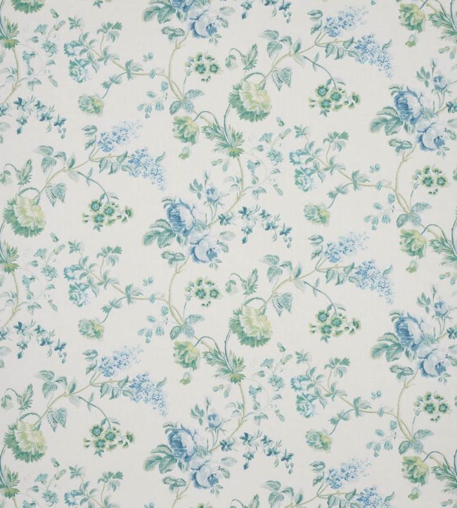 Nerina Fabric by Colefax and Fowler Aqua
