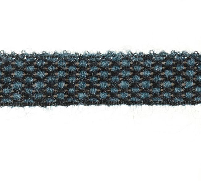 Neva 20mm Mohair Braid Trimming by Houles Ardoise