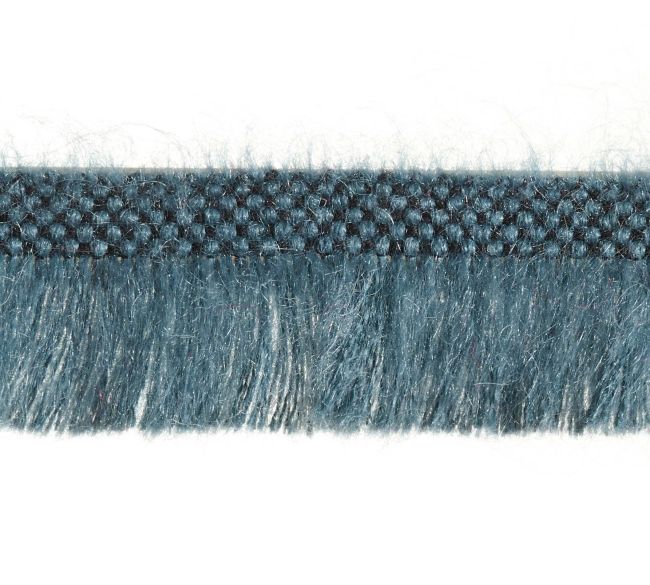 Neva 30mm Mohair Cut Fringe Trimming by Houles Ardoise