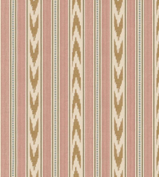 Newport Stripe Wallpaper by Mulberry Home Old Red/Sand