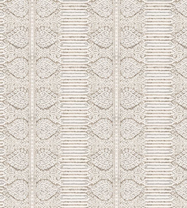 Nicolet Fabric by Nina Campbell Beige/Duck Egg