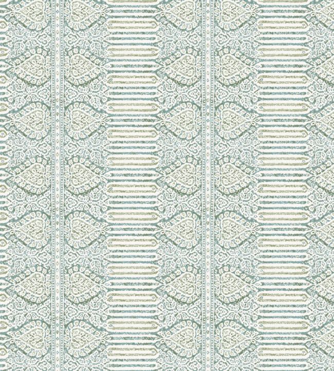 Nicolet Fabric by Nina Campbell Teal/Green