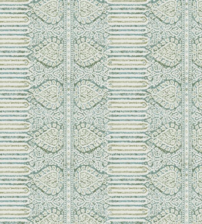 Nicolet Wallpaper by Nina Campbell Teal/Green