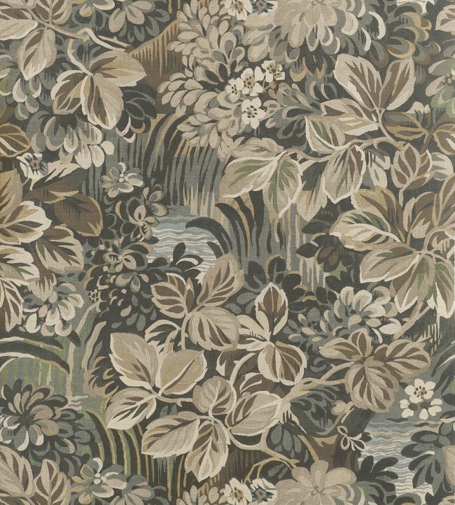 Night Garden Wallpaper by Thibaut Brown