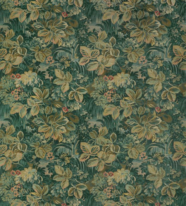 Night Garden Fabric by Thibaut Peacock