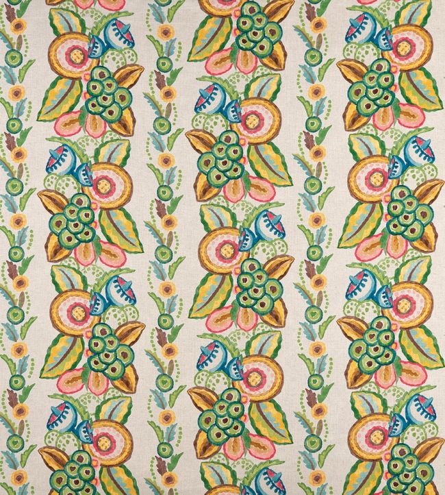 Ashdown Stripe Fabric by Nina Campbell Green/Multi