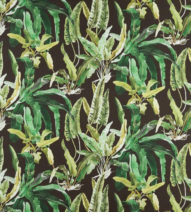 Benmore Fabric by Nina Campbell Emerald/Green/Ebony