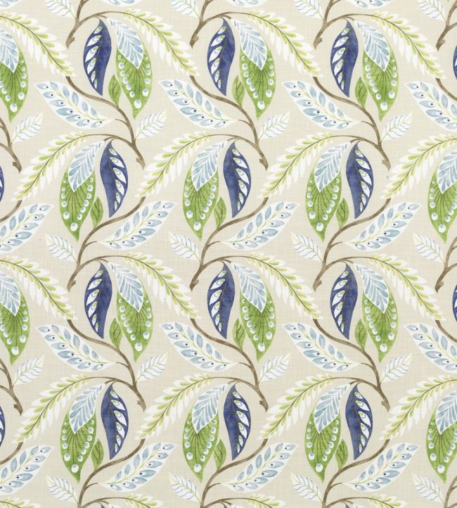 Fontibre Fabric by Nina Campbell Blue/Green