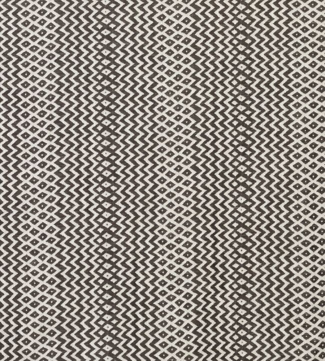 Pachinko Fabric by Nina Campbell Charcoal/Ivory
