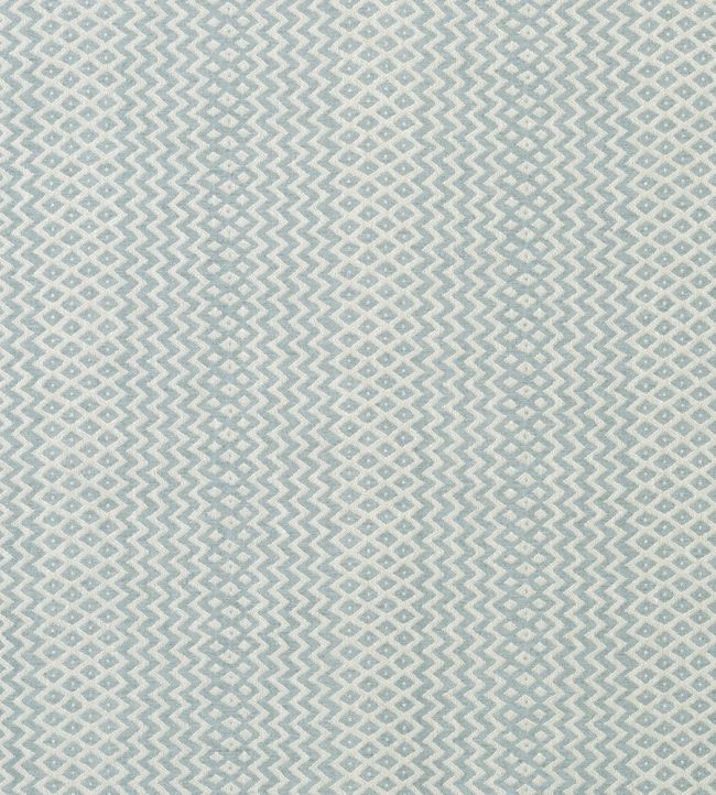 Pachinko Fabric by Nina Campbell Aqua/Ivory