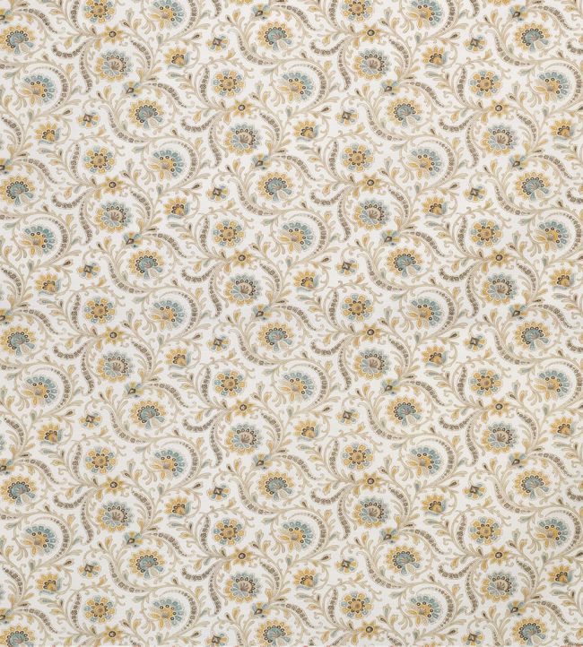 Baville Fabric by Nina Campbell Taupe/ Aqua
