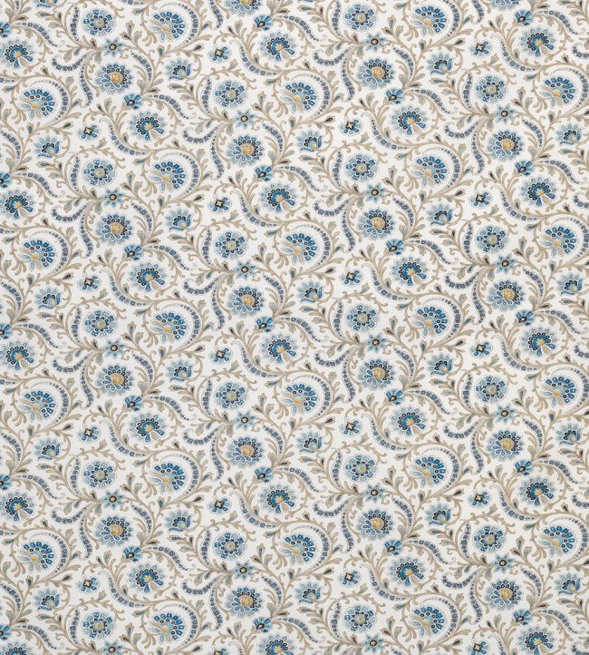 Baville Fabric by Nina Campbell Blue