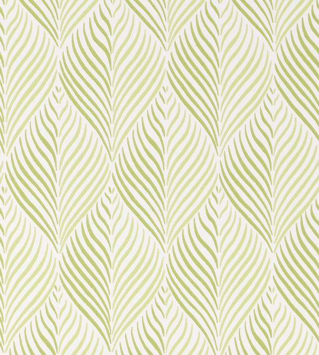 Bonnelles Wallpaper by Nina Campbell GREEN/IVORY