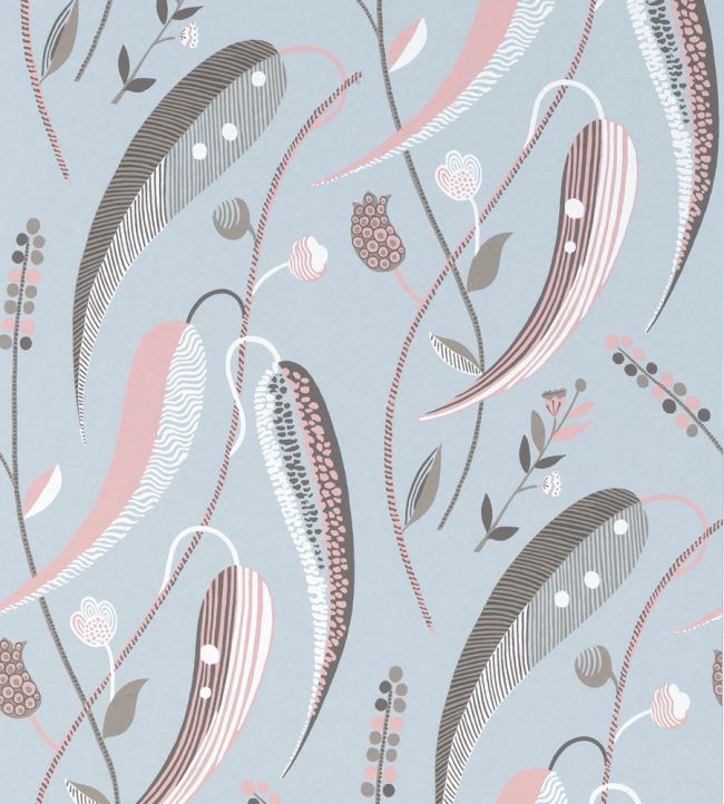 Colbert Wallpaper by Nina Campbell FRENCH GREY