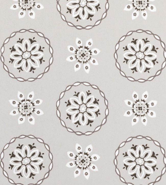 Garance Wallpaper by Nina Campbell FRENCH GREY