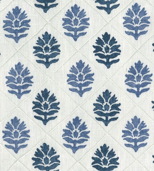 Camille Fabric by Nina Campbell Indigo/Blue