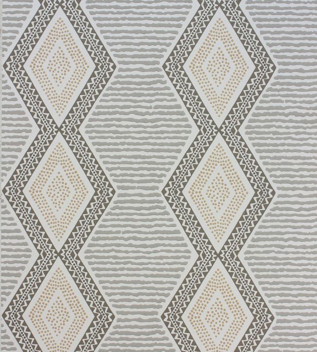 Belle Ile Wallpaper by Nina Campbell Grey/Gold