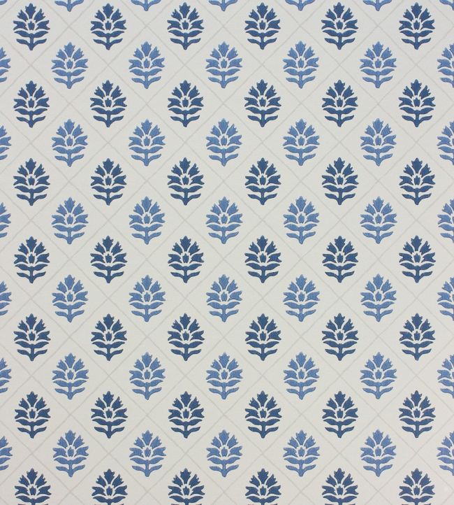 Camille Wallpaper by Nina Campbell Indigo/Blue