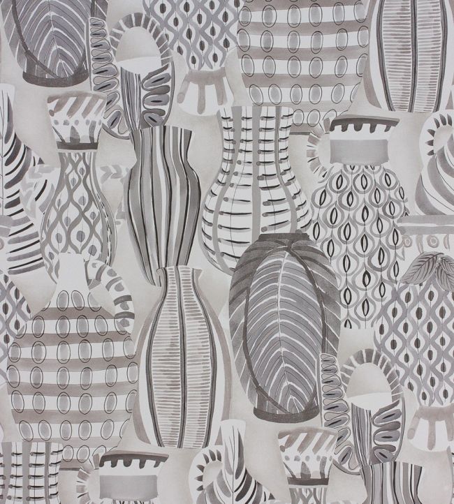Collioure Wallpaper by Nina Campbell Grey/Taupe