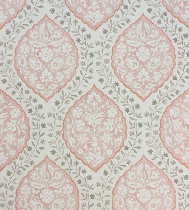 Marguerite Wallpaper by Nina Campbell Pink/Grey
