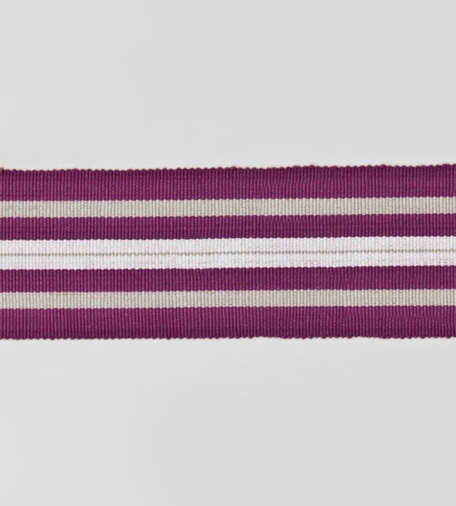 Narrow Woven Border Trimming by Nina Campbell Fuchsia